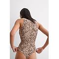 body in fresh bamboo animalier simply iconic donna stampa taglia l