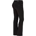 pantaloni a zampa con vita regular in tessuto tinto capo nero donna small