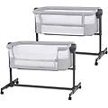 nestee up 2 culla co-sleeping 5 livelli altezza grigio chiaro