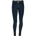 pantaloni push up wr. up superskinny tessuto traspirante blu navy donna large