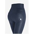 pantaloni push up wr. up vita altissima tessuto coated lucido dark sapphire donna extra large