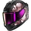 casco d-skwal 3 mayfer nero / violet / gold nero rosa dorato s