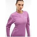 felpa oversize tinta a freddo con inserti in rib mulberry cold dyed donna medium