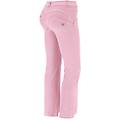 pantaloni push up wr. up 7/8 flare distressed in gabardine coral blush donna large