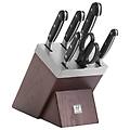 Zwilling Pro Set Di Coltelli Con Ceppo Con Sistema Autoaffilante 7 Pz Marrone