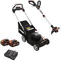 promo nitro wg749e tagliaerba semovente a batteria 2x20v/4ah taglio 46 cm