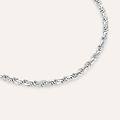 bracciale catena silver collection argento rodiato collezione silver collection bianco
