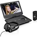 dvp-1010bk lettore dvd portatile da 10 pollici con cuffie e supporto per poggiatesta batteria