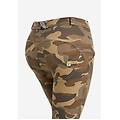 pantaloni push up wr. up 7/8 clessidra superskinny camouflage beige mimetico donna large