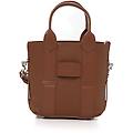 borsa modello shopper piccola script cuoio