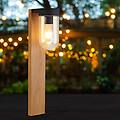 lampione da giardino cabar h 55 cm marrone ip44