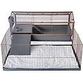 chalet 120 gabbia per piccoli animali l 148 x l 123 x h 64 cm