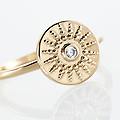 anello golden dream placcato oro giallo cubic zirconia collezione golden dream misura 54 giallo