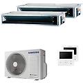condizionatore canalizzabile dual split 9000+12000 btu inverter a+++ unità esterna 5 kw