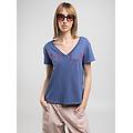 t-shirt in cotone con maxi lettering
