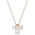 SWAROVSKI pendente mesmera taglio misto bianco placcato color oro rosa os