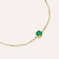 bracciale punto luce charlotte oro giallo smeraldo collezione charlotte oro giallo