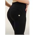 pantaloni push up wr. up superskinny vita alta cotone organico nero donna large