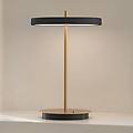 lampada led da tavolo asteria move nero/ottone 31 cm