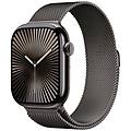 watch series 10 gps + cellular 4g 46mm cassa in titanio ardesia cinturino sport loop milanese