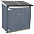 alce ambrogio 155x85 grigio casetta da giardino in legno tetto monofalda 155x85x165 cm