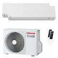 condizionatore shorai edge white dual split 5000+5000 btu inverter a++ wifi unità esterna 3.