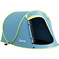 tenda da campeggio pop up singola impermeabile. blu