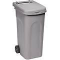 bidone in polipropilene carrellato urban eco system 80 lt grigio 2 ruote