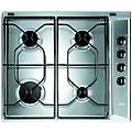 akl 710/ix1 acciaio inox da incasso 58 cm gas 4 fornello(i)