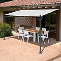 leroy merlin pergola addossata garden in ferro struttura grigio antracite l 400 x p 300 x h 251 cm