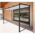 - gazebo pergola pensilina in metallo mod. azores 3x4 con tetto scorrevole