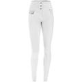 pantaloni push up wr. up vita media tessuto navetta tinto in capo bianco donna xxs