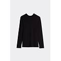maglia a manica lunga in modal cashmere uomo nero taglia m
