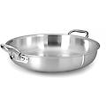 pentole tegame in alu-inox per induzione con due maniglie diam. 32cm