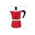 moka rainbow 3 tazze adatta a piani cottura gas alluminio rosso