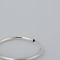 orecchini a cerchio toujours oro bianco collezione toujours oro bianco