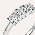 anello trilogy petali oro bianco diamante collezione petali misura 58 oro bianco