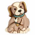 coppia cani todo papà e cucciolo in ceramica