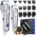 - tagliacapelli uomo professionale senza fili ricaricabile trimmer kit acciao inox