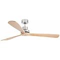 barcelona lantau xl ventilatore nichel opaco/pino dc