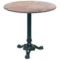 tavolo bistrot rotondo 70x70x75x70 cm (lxlxhx&oslash;) marrone/marmorizzato struttura nero rotonda