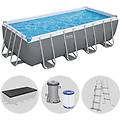 piscina fuori terra 488x244x122 cm steel pro max con pompa scaletta e telo
