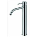 light rubinetto lavabo monoleva con piletta colore steel looking codice prod lig081kst