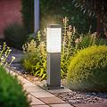 lampioncino honula 45 cm grigio scuro ip44 e27