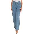 pantalone cargo denim chiaro