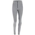 pantaloni push up wr. up skinny vita alta cotone organico grigio mélange donna small