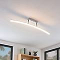 plafoniera led lorian 99 cm cromo metallo