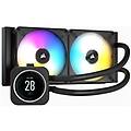 - dispositivo di raffreddamento a liquido icue h100i elite per cpu a liquido colore nero