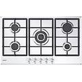 chg93wx-1 piano cottura 5 fuochi a gas 86 cm colore inox moderna
