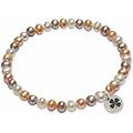 bracciale di perle donna argento 925 gioiello yel303-s4